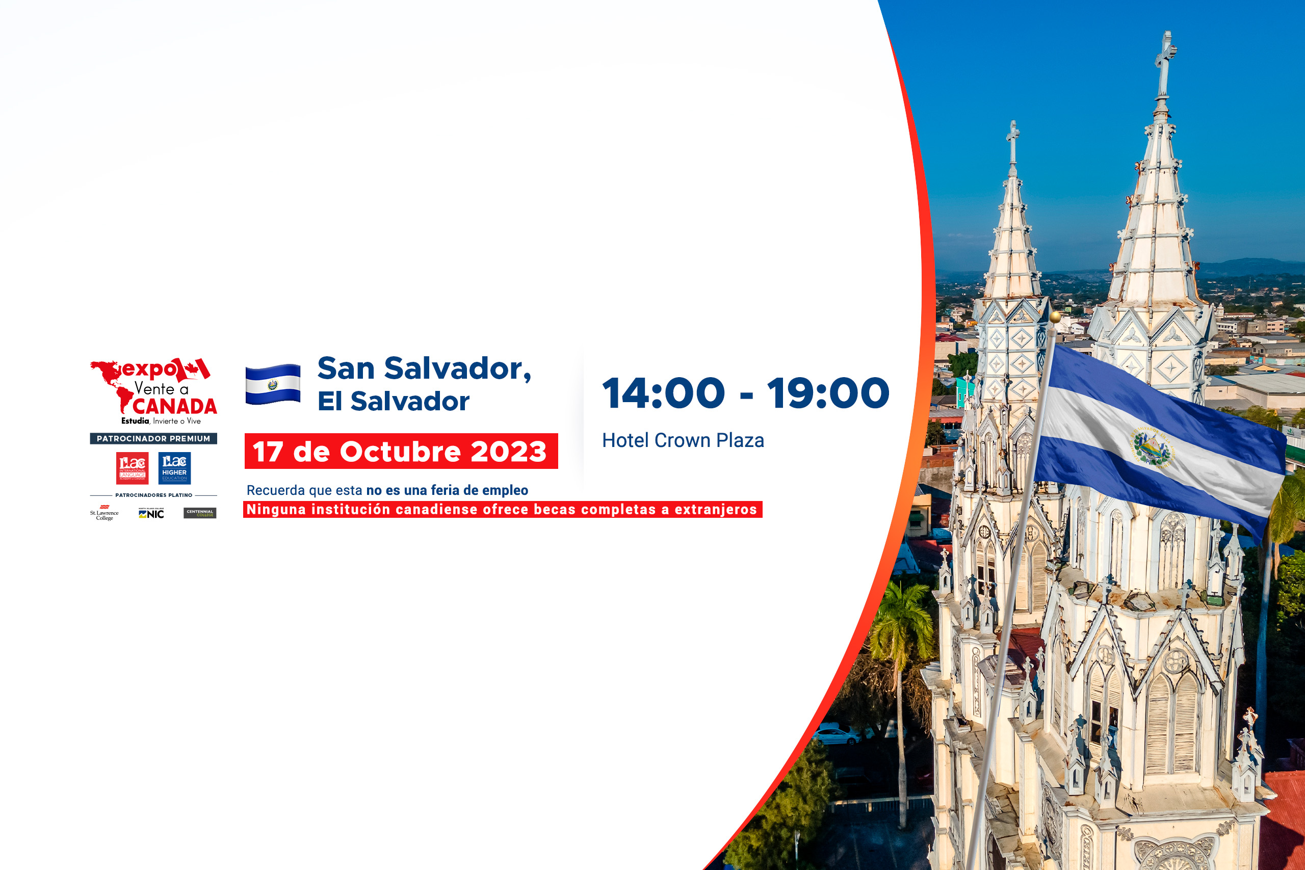 Boleto Digital – Expo OCTUBRE – El Salvador – Vente a Canada